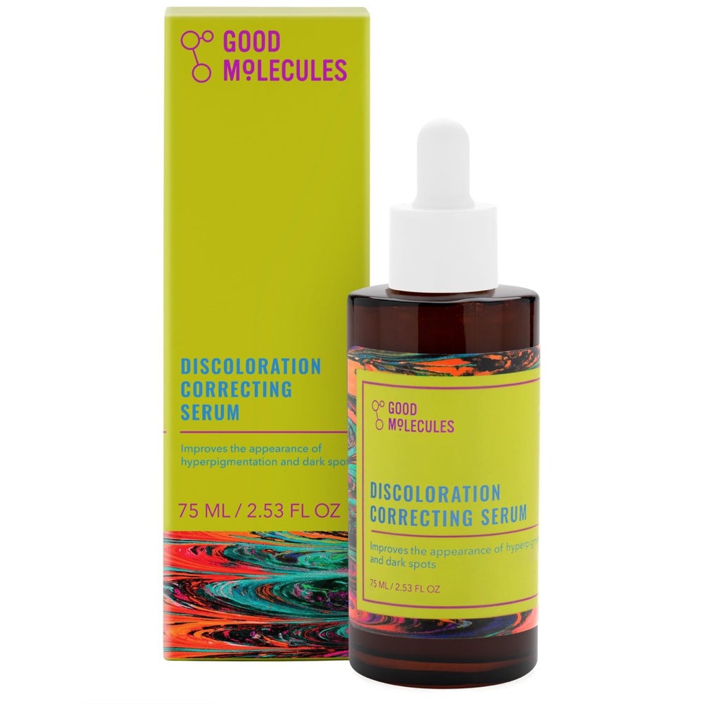 Good Molecules Discoloration Correcting Serum, plus B serum -  plus brush